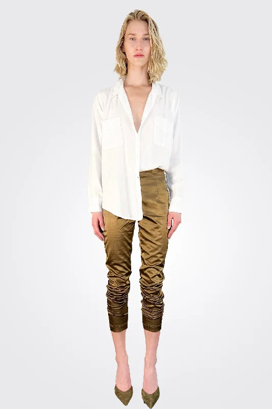 Satin Trousers - Bronze